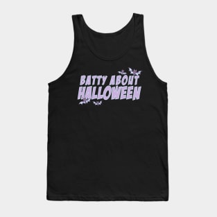 Batty About Halloween bats kawaii spooky cute pastel goth Tank Top